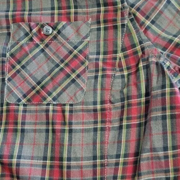 Bass Heritage Shirting Vintage Plaid Casual Button Down Sz. XL Shirt w Pockets - Picture 6 of 8